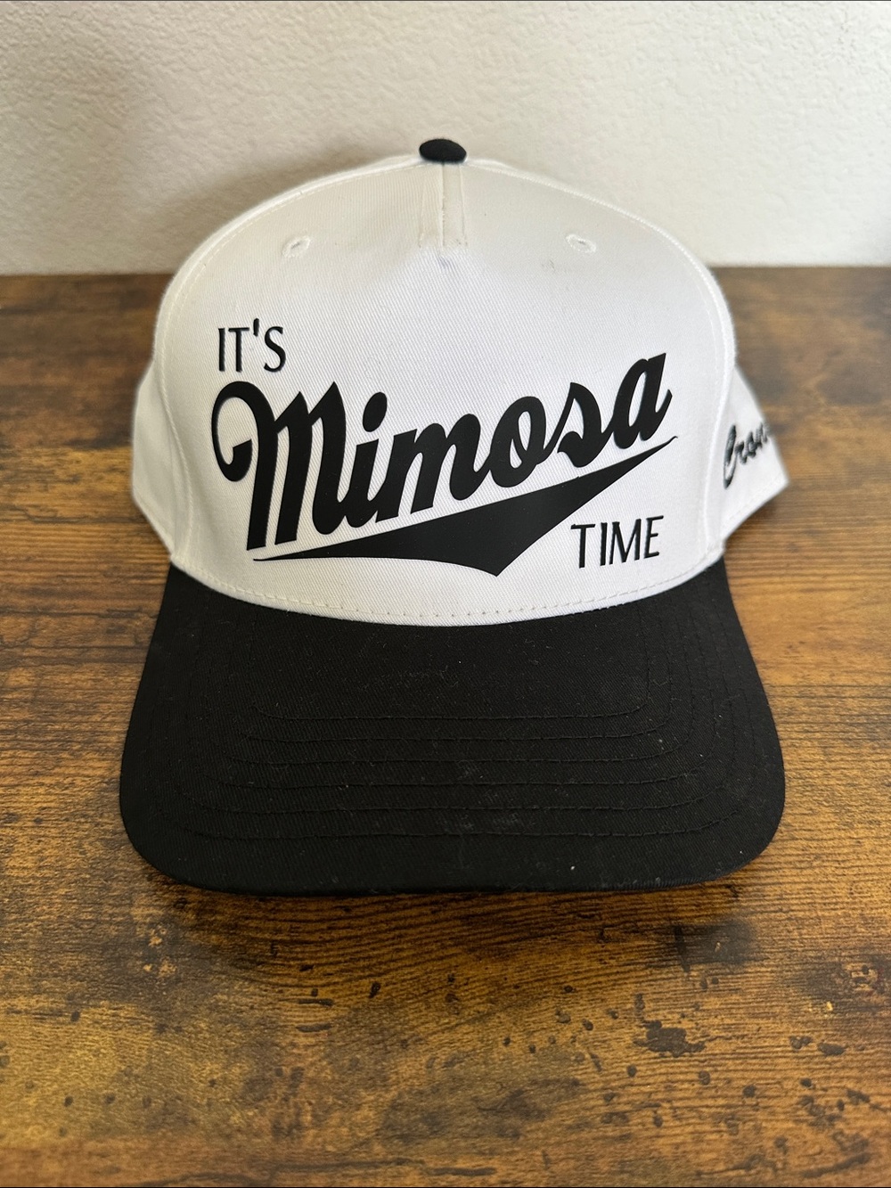 OTTO White and Black "It's Mimosa Time" Snapback Hat
